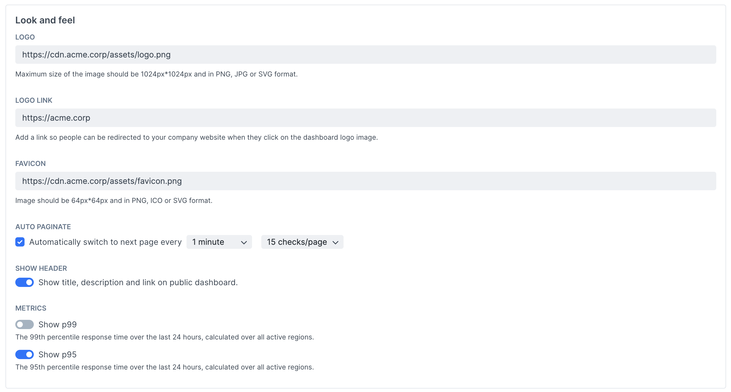 config public monitoring dashboard 2